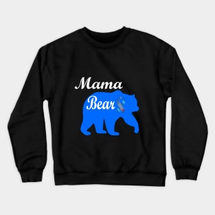 Mama Bear White Text Crewneck Sweatshirt